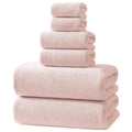 REDKISS Black Towel Set: a 6-Piece Set of Premium, Soft Bath Towels. This Ultra-Absorbent, Luxurious 6-Piece Set Includes 2 Bath Towels, 2 Hand Towels, and 2 Face Towels, Perfect for Everyday Use in Bathrooms, Gyms, Hotels, and Spas.