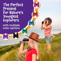 Think Peak Black Binoculars Science Toy for Kids Ages 3-12 Years - Real Compact Outdoor Adventure & STEM Educational Nature Hiking Explorer for Bird Watching, Camping Children’S Birthday Gift