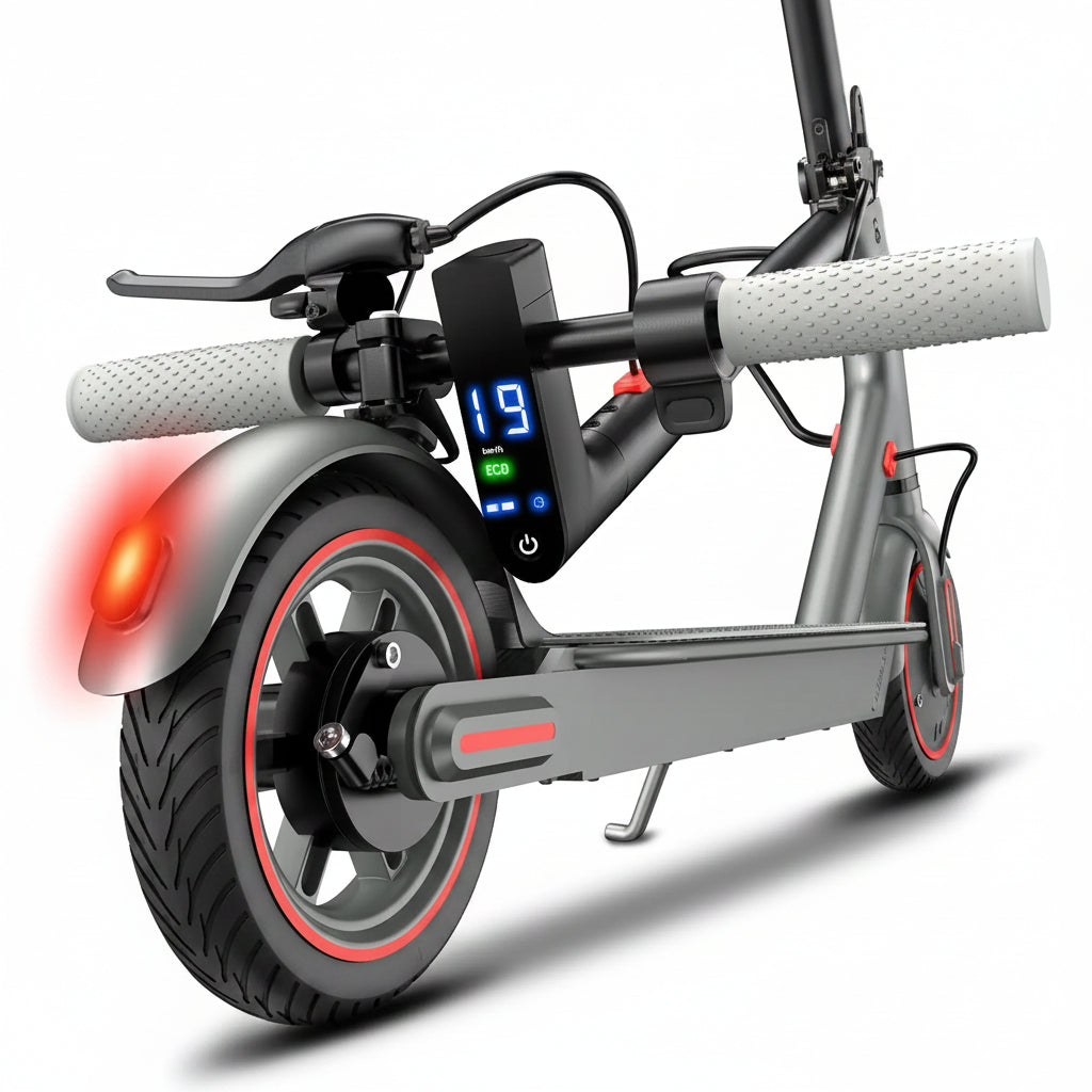 28MPH Max Speed D8 Pro Electric Scooter 8.5-Inch Explosion-Proof Tires 350W Brushless Motor 7.8Ah Battery 265 Lbs Max Load 3 Speed Modes Foldable Portable Front Rear Lights City Commuter App Smart Control