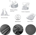 Pet Bed Blanket Reversible 100% Waterproof Velvet Super Soft for Sofa and Bed (40X60 Inches, Light Grey+Grey)